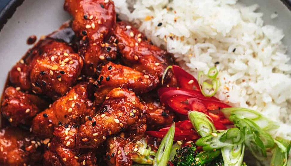 Korean BBQ Chicken + Rice + Salad